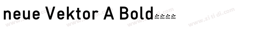 neue Vektor A Bold字体转换